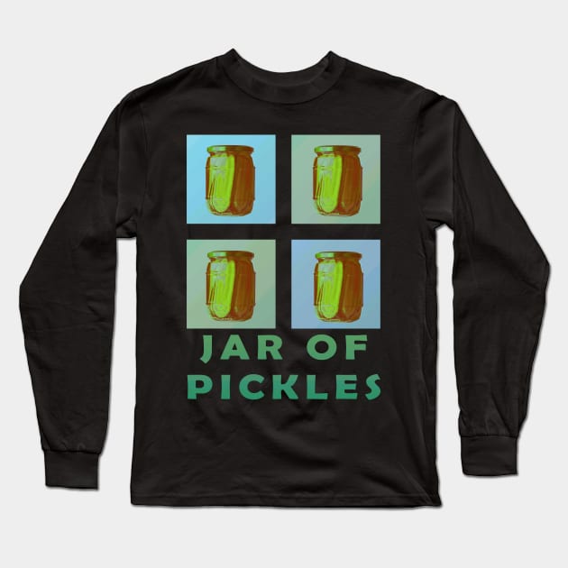 Jar of Pickles BLUE Long Sleeve T-Shirt by Oranges